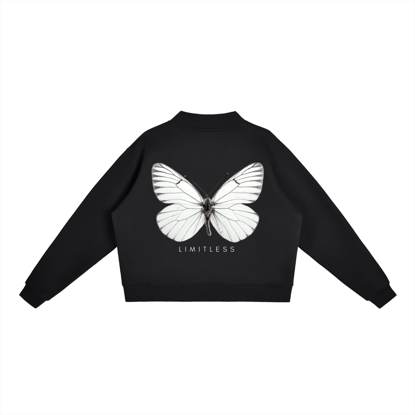 Essential Fleece Mock-Neck Crew Sweatshirt