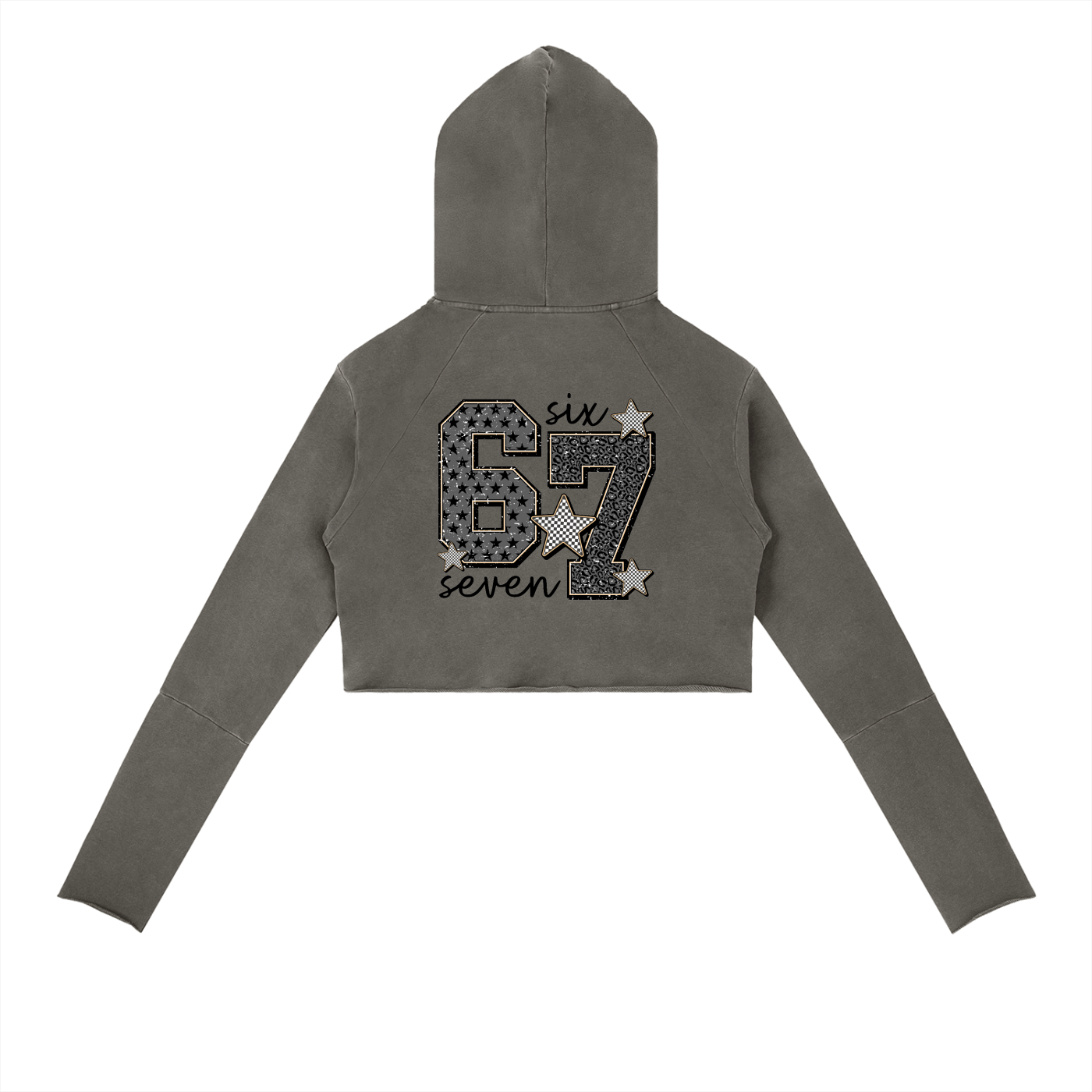 Vintage Washed Raw Edge Hoodie