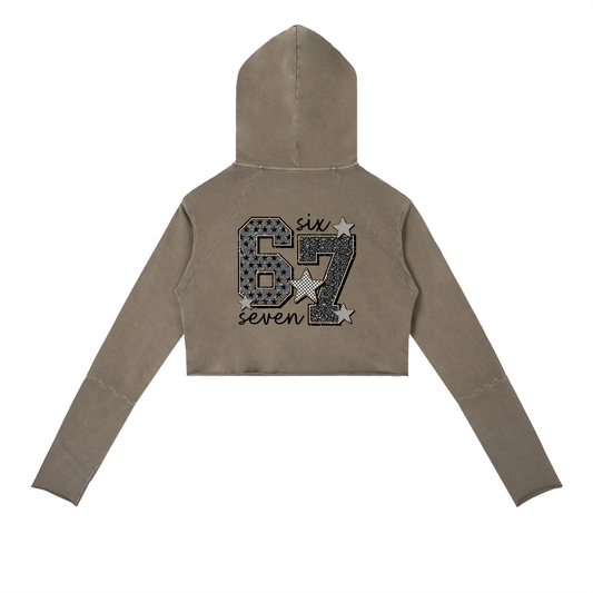 Vintage Washed Raw Edge Hoodie