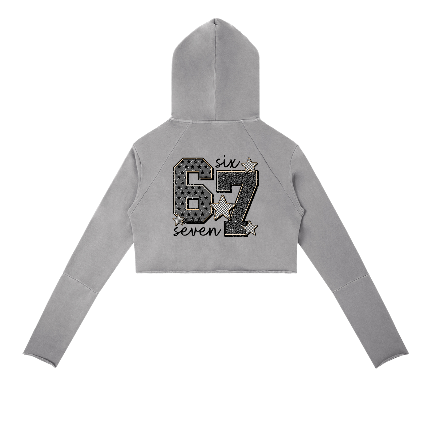 Vintage Washed Raw Edge Hoodie